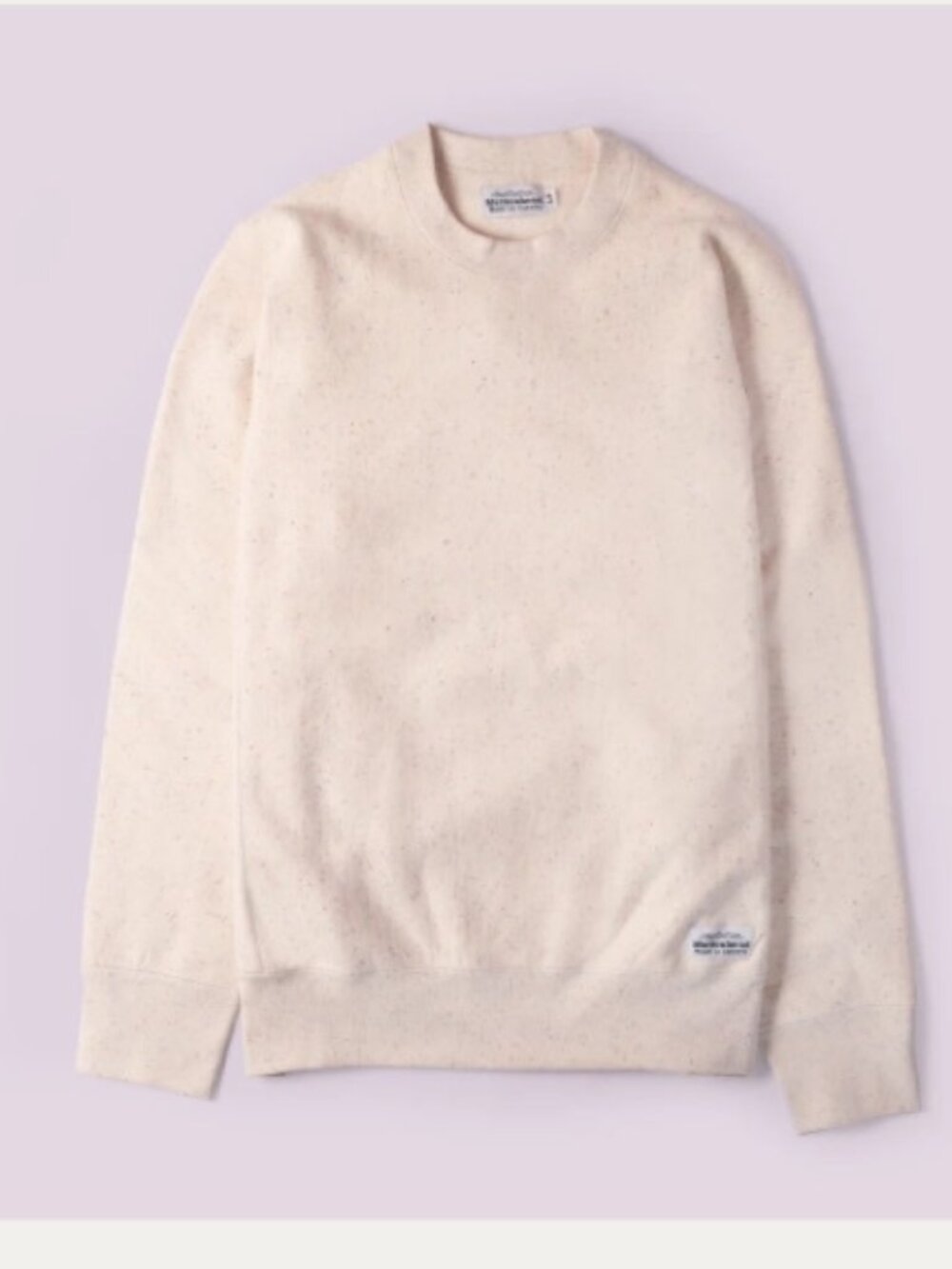 Muttonhead Cabin Crew Men XL Tan Textured Cotton Logo Streetwear Scandi Neutral